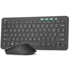 Rii Set Tastiera e Mouse Nero