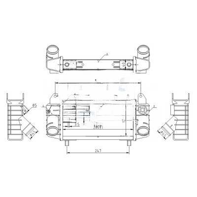 Intercooler per audi 4 - a2, 1.4
