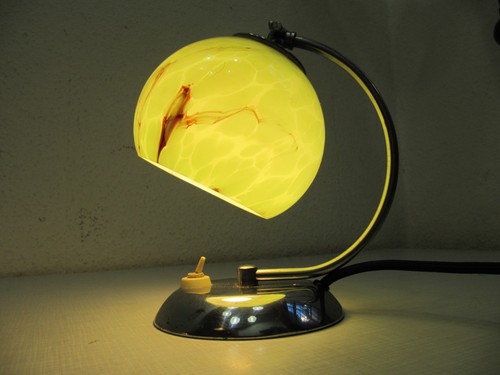 Verchromte tischlampe - verchromte,