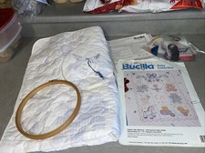 Kit copri culla timbrato punto