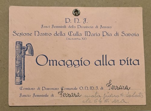 Invito ferrara fascismo - invito,