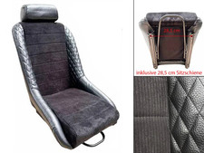 Sedile sportivo classico universale anni 70 regolabile in cordoncino/design rombi