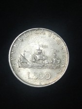 Moneta Argento 500 Lire