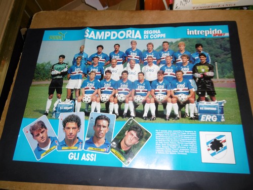 Poster calcio sampdoria - calcio, e