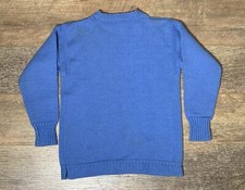 Maglione Pescatore Le Tricoteur Tradizionale Lana Guernsey Blu - 18"