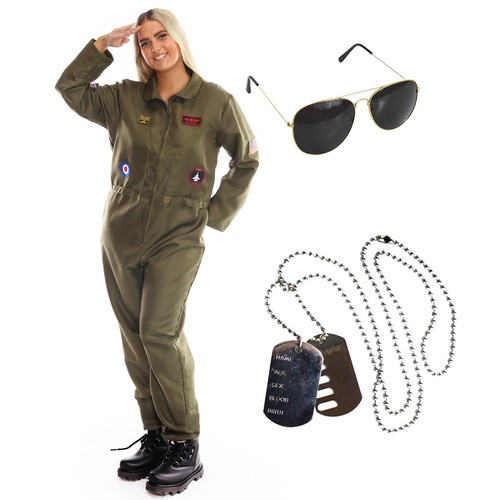 Donna aviatore pilota vestito - donna,