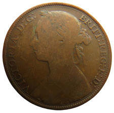 Moneta da un penny 1892 Regina