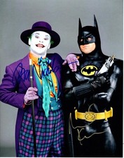 Foto firmata Jack Nicholson Michael Keaton Batman 11x14 incredibile foto autografata