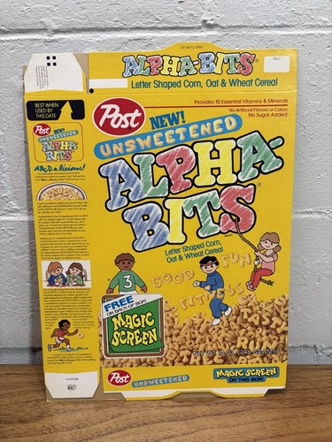 Alfa bits cereal box post - cereal,