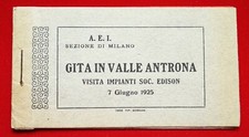 A.E.I. MILANO GITA VALLE ANTRONA VISITA IMPIANTI BIGLIETTO TRENO MILANO VOGOGNA