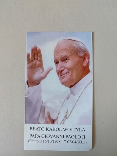 Giovanni paolo holy card - giovanni,