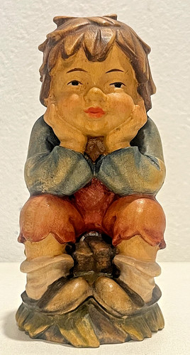 Scultura vintage in legno - vintage,