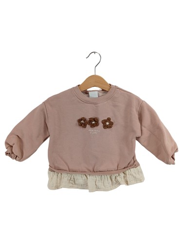 Zara felpa bambini rosa ricamo - zara,