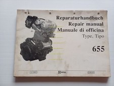Aprilia Rotax motore 655 1997 manuale officina originale italiano
