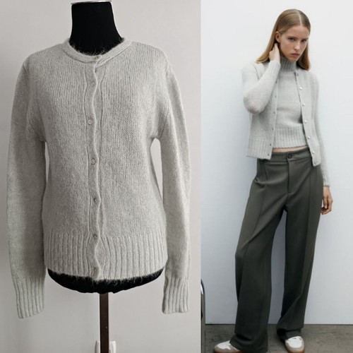 Cardigan lavorato maglia in - a,