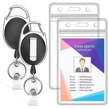 Confezione da 2 Porta Badge