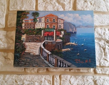 Quadro olio su tela paesaggio Sorrento- Dim. 30x40