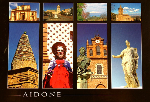 Cartolina aidone chiese - cartolina.,