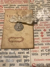 RARO ANTICO LIBRO VIA CRUCIS: SPLENDIDO con medaglia ARGENTO - Torino - 1941!!!