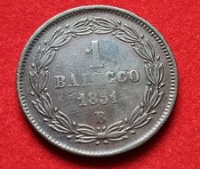 MONETA COIN MONNAIE STATO PONTIFICIO PAPA PIO IX° UN 1 BAIOCCO 1851  VI° BOLOGNA