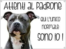 TARGA CARTELLO ATTENTI AL CANE