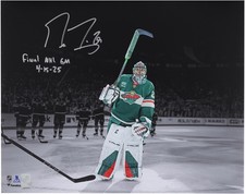 Marc-Andre Fleury Wild firmato 16x20 finale stagione gioco foto riflettori con inserto