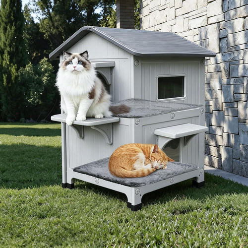 Cuccia per gatti outdoor con - gatti,