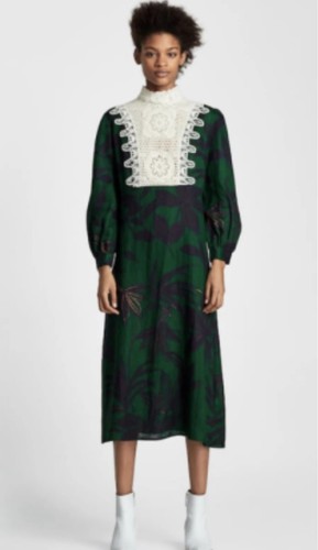 Abito midi zara misto lino - midi,