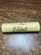 1973 (P) "BU"  LINCOLN MEMORIAL CENT PENNY "ORIGINAL BANK WRAPPED ROLL"!!