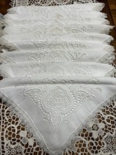 Set di 9 tovaglioli vintage