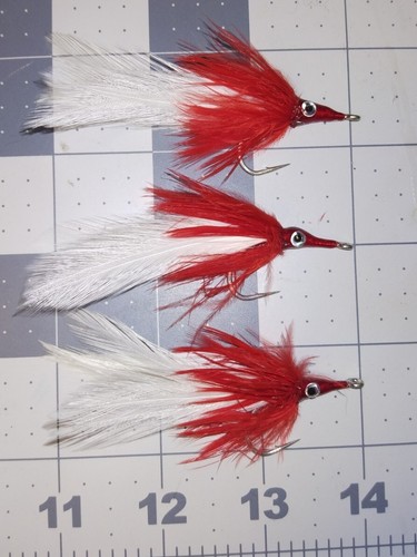 Mosche tarpon rosso bianco - mosche, e