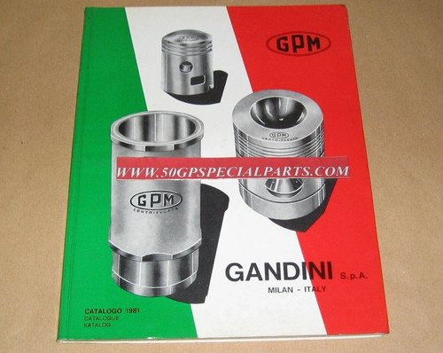 Gandini catalogo pistoni 1981 - catalogo,