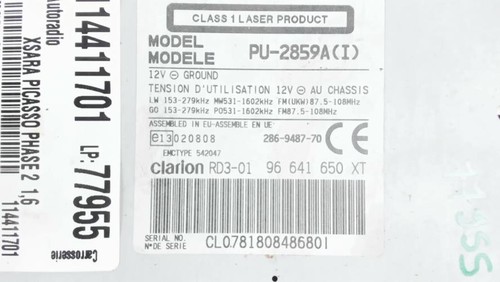 Autoradio citroen xsara - autoradio,