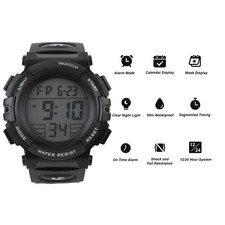 Orologio Digitale Uomo Nero