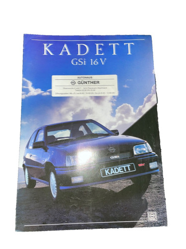 Brochure depliant opel kadett - depliant,