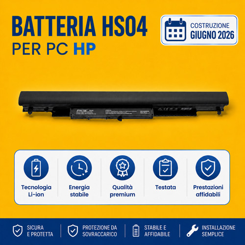Sostituzione batteria hs04 - sostituzione,