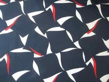 RALPH LAUREN CURTAIN FABRIC DESIGN "Mainmast" 1 yard 10 inches REGATTA CUTTING