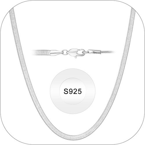 3mm 925 argento collana - 2/3mm,