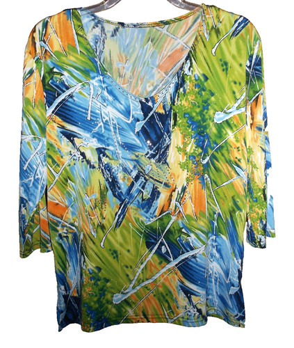 Top borchie elasticizzato