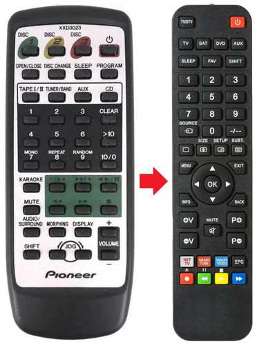 Telecomando adatto per pioneer - adatto,