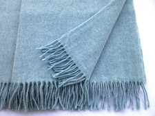 Scialle. Lana. Nuova Senza etichette. 72x202 cm. Colore azzurro melange.