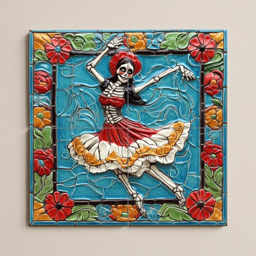 Piastrella ceramica danzante