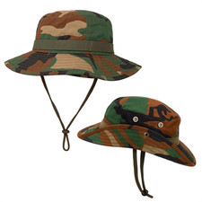 Cappello da Jungle Pescatore Militare Caccia Sole Mare Colore Mimetico Trizand