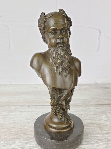 Busto bacco scultura bronzo - di,