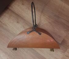 PORTARIVISTE ANTICO in rame vintage e manico in ferro battuto