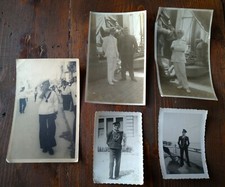 1926 Lotto foto REGIA MARINA Italia REI RM WW1 WW2 Divisa Uniforme Cappello PNF