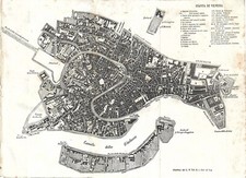 Stampa antica VENEZIA PIANTA
