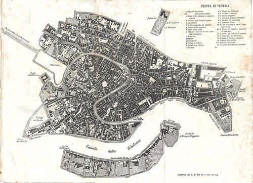 Stampa antica venezia pianta - antica,