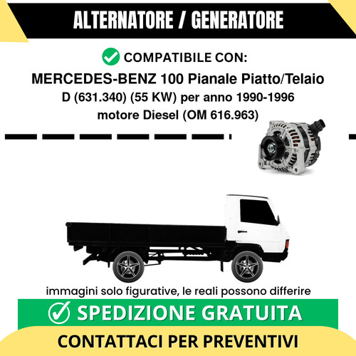 Alternatore mercedes benz - mercedes-benz, 100