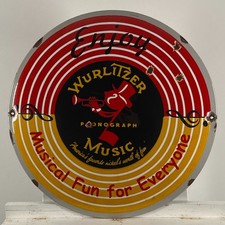 Insegna smaltata wurlitzer - insegna,